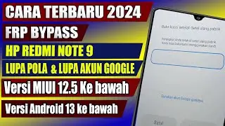 Redmi note 9 frp unlock miui 12.5 redmi note 9 frp bypass google service problem