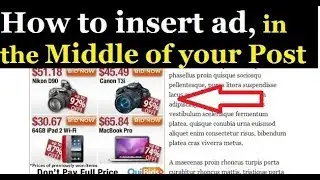 How to Insert Ads in the middle of your post | Wordpress Ad Plugin 2019