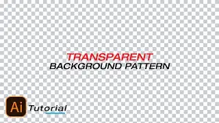 How to create transparent background pattern in adobe illustrator cc