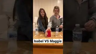 Sister Bottle Flip Challenge