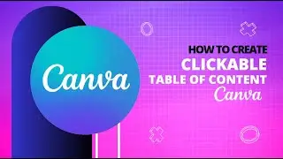 Create Clickable Table of Content in Canva