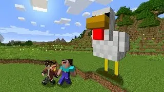 КУРИЦА МУТАНТ НАПАЛА НА НУБА И ПРО В МАЙНКРАФТ ! НУБ ПРОТИВ АРМИЯ 1000 КУРИЦ В MINECRAFT МУЛЬТИК