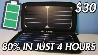 ECEEN Solar Panel Smartphone Charger Review! [ROVIEW]