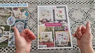 353. Обзор двух французских журналов по вышивке/ "Special Motifs floraux"/ "Creation Point de Croix"