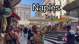 Naples Italy 🇮🇹 Walking Tour (4K HD) August 10, 2024 Napoli Italia City Walk