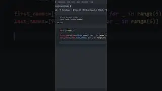 Generate fake random name with faker  in python