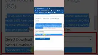 Download windows 11 original ISO from Microsoft | 
