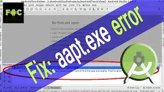 How to Fix: aapt.exe'' finished with non-zero exit value 1