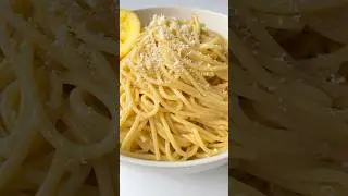 I can eat this 3 Ingredient Lemon Pasta EVERY DAY! Pasta Limone is MUST MAKE 🤤 