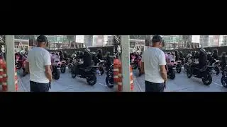 3DNY: 10-5-24 Loud Motorcycles (Breast Cancer Awareness) Binaural - Full SBS Spatial Video