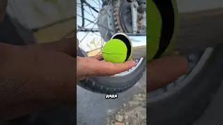 Он засунул шарик с краской в глушитель мотоцикла 😱