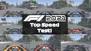 F1 2021 Top Speed Comparison Test!