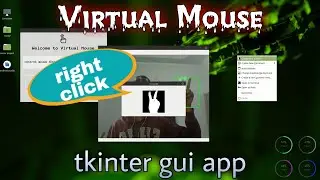 minor project  | Virtual Mouse • Control mouse with finger • gui tkinter app