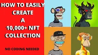 How to Easily Create an NFT Collection with No Code on Solana Ethereum Cardano| NFT Generator