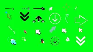 🔴 ARROW OVERLAY ➽ PACK 3 ➽ Animation Effects GREEN SCREEN ➽
