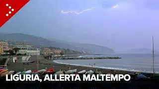 Allerta meteo arancione in Liguria, il passaggio del sistema temporalesco sul Levante
