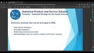 Statistical Tools