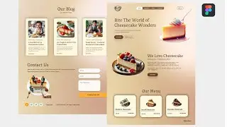 Full Cheesecake Website Design in Figma in 6 minutes!