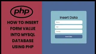 Store HTML Form Data to MYSQL Database Using PHP | PHP Project With Source Code