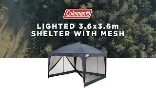Coleman Meshed Lighted 3.6 x 3.6m Shelter