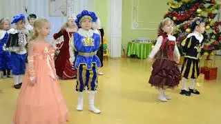 Красивый и нежный Вальс  на Новогонем утреннике в детском саду Сказка Золушка