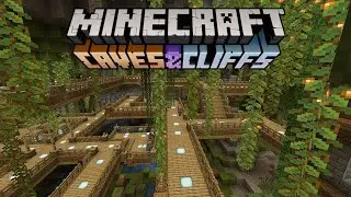 Minecraft 1.17 Lush Caves Village Concept!