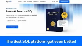 #1 SQL TRAINING PLATFORM