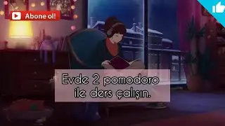 2 pomodoro ile evde verimli ders çalış.