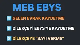 KISA ve ÖZ - MEB EBYS'DE DİLEKÇE vs 