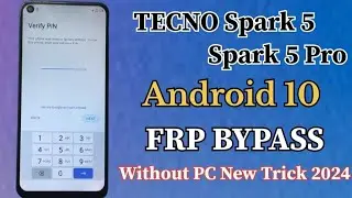 Tecno Spark 5/Spark 5 Pro || FRP BYPASS || Without PC New Trick 2024