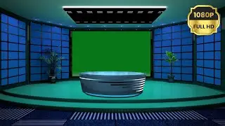 Latest Green Screen Virtual Studio With Desk | free ✓ No Copyright ✓