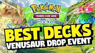 BEST DECKS FOR THE VENUSAUR DROP EVENT! Get all the rewards! Pokemon TCG Pocket