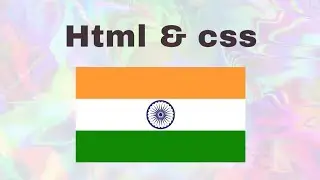 Indian national flag using html and css