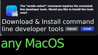 Install Command Line Tools without Xcode on MacOS | Command Line Tools on MacOS Catalina, Big Sur