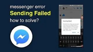 How to fix messenger sending failed problem || message sending failed.