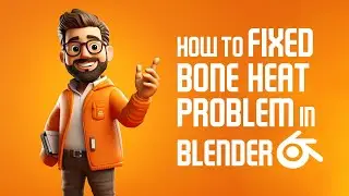 How to fix Bone heat weighting Failed Problem  Blender 3.6 || Deepak Graphics