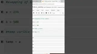 Swapping the numbers in Python