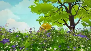 Детский футаж: ВОЛШЕБНАЯ РУССКАЯ ПРИРОДА. Сад полевых цветов