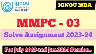 IGNOU MMPC-003 Solve Assignment for MBA 1st semester 2023-24 session