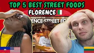 REACTION TO Top 5 Best Street Foods in Florence, Italy! 🇮🇹 (€25 DIY Florence Food Tour)