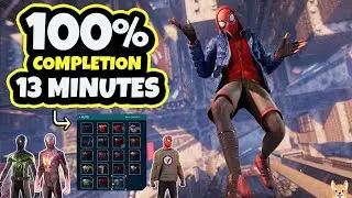 Spider-Man Miles Morales 100% Completion in 13 minutes