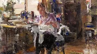 Николай Фешин. Дома в Нью-Йорке. 1924