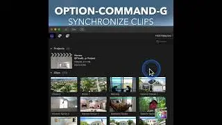 Final Cut Pro Shortcut | Option-Command-G | Synchronize Clips