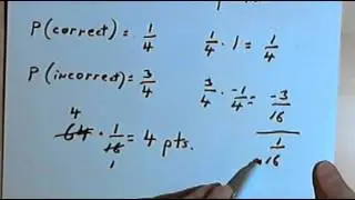 Expected Value and the SAT (should you guess?) 128-1.9.SAT