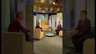 Телевидение Мурманска перед лекцией в областной библиотеке.