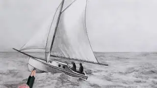 How to Draw a Sailboat for Beginners: Narrated Step-by-Step