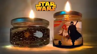 Олійна лампа  своїми руками, з 3D декором ЗОРЯНІ ВІЙНИ. Не димить/ Oil lamp STAR WARS style DIY
