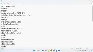HTML Списки