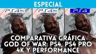 GOD OF WAR: Comparativa GRÁFICA PS4, PS4 Pro 4K y Rendimiento - Gameplay versión FINAL ESPAÑOL 2018
