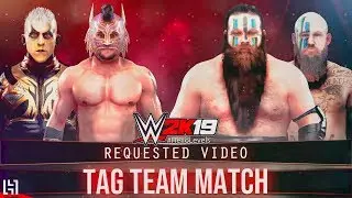 WWE 2K19 Goldust and Lince Dorado vs Hanson and Rowe | Tag Team Match